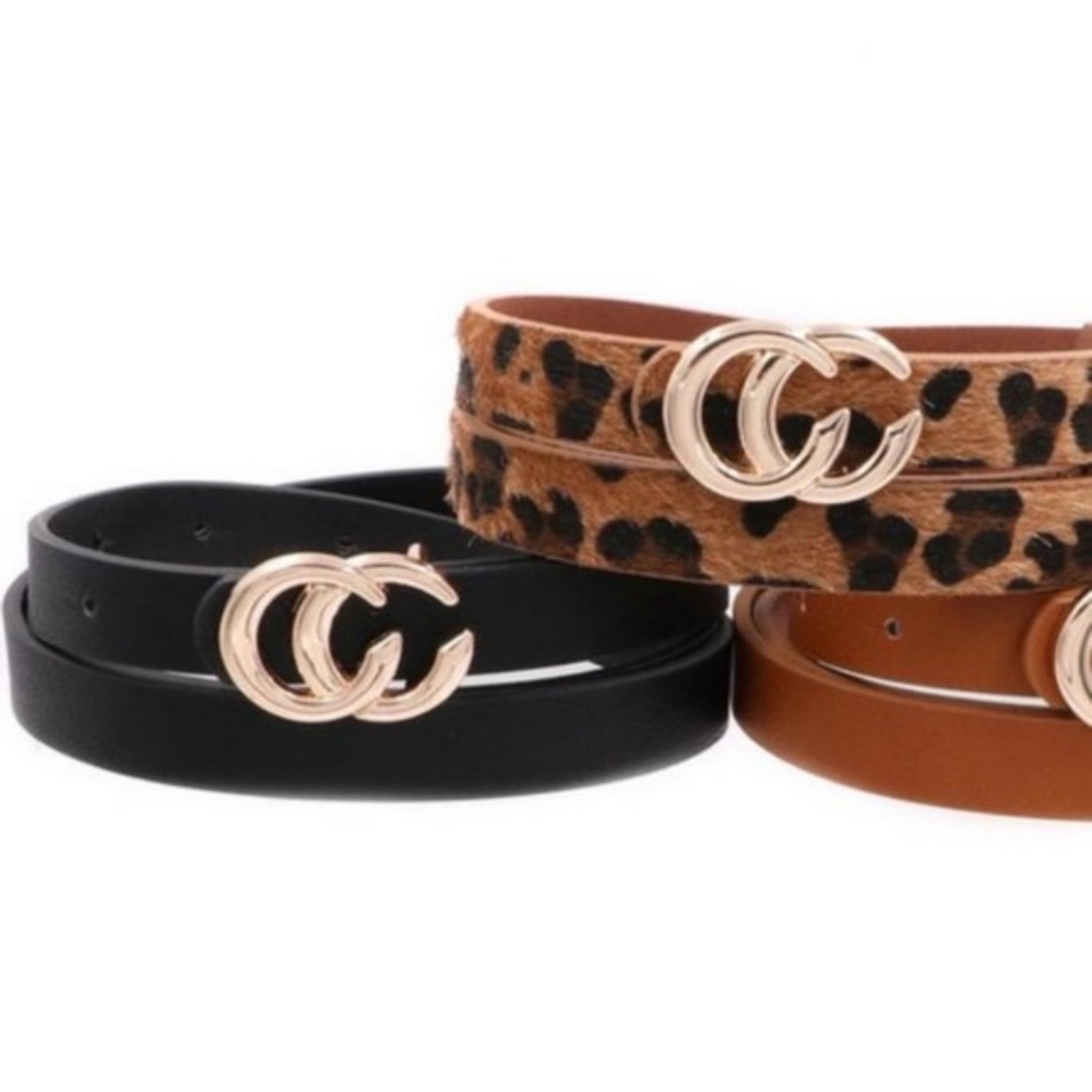 Vegan Leather Belt set - Picture 2 of 4